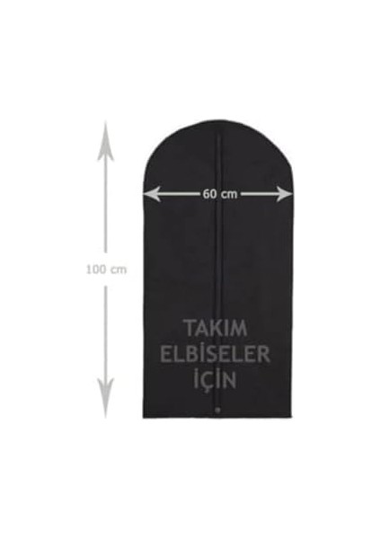 1 Adet Fermuarlı Takım Elbise Kılıfı