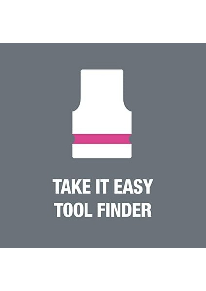 Menashop Metrashop 05003723001 8790 Hma Hf Zyklop Lokma Anahtar, 1/4 Inç Tahrikli, Tutma Fonksiyonlu, 8.0 Mm, Parlak Pembe