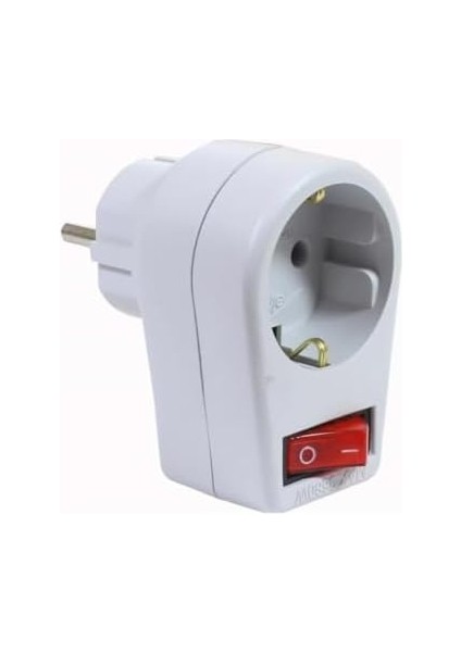Menashop Metrashop Gri Tekli Anahtarlı Fiş Priz