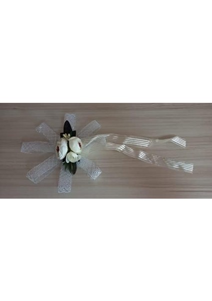 Menashop Metrashop Marifetlerim Beyaz Çiçekli Beyaz Tüllü Bohça Süsü fiyatları