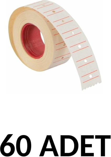 60 Adet 12X21 Motex Beyaz Motexetiketi