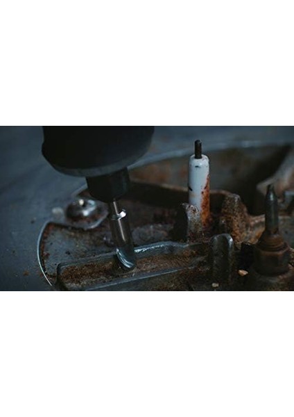Menashop Metrashop 443 Karbon Çelik Fırça, Metalde Pas Temizleme, 3,2 Mm, 3'lü