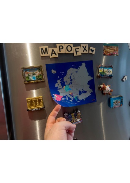 - Gez - Kazı Avrupa Haritası (Magnet, 20 x 18 cm )