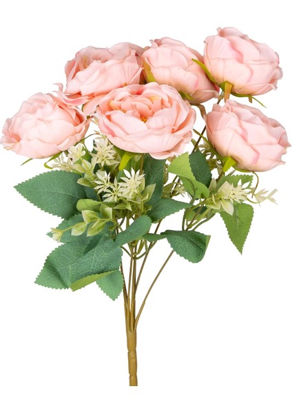 Menashop Metrashop Yapay Çiçek Şakayık Buket 7 Dal Pembe 41 Cm.