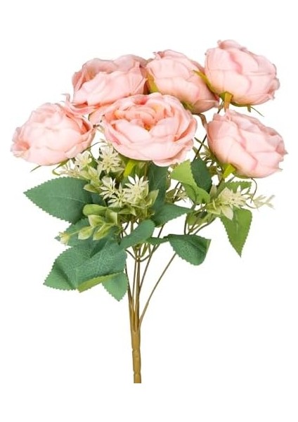 Menashop Metrashop Yapay Çiçek Şakayık Buket 7 Dal Pembe 41 Cm.