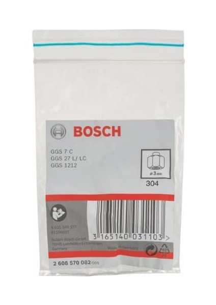 Menashop Metrashop Professional Accessories 2 608 Aksesuarı 570 082 Sıkma Pensi Flanşı 3 mm modelleri