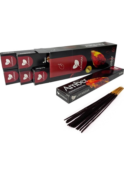 Menashop Metrashop Amber Kokulu Özel Aroma Kokusu Agarbatti Arınma 20 Adet 1 Paket Çubuk Tütsü