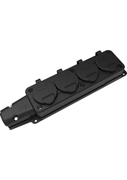 Menashop Metrashop Kauçuk Monofaze 4lü Grup Priz 1X16A 220V