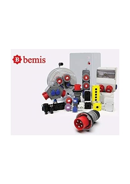 Menashop Metrashop Kauçuk Monofaze 4lü Grup Priz 1X16A 220V