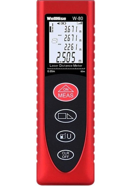 Menashop Metrashop W-80 80 Metre Lazer Metre Mesafe Ölçer