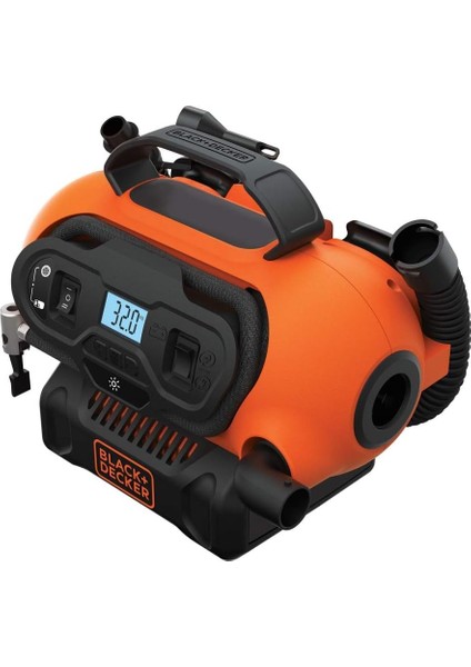 Menashop Metrashop BDCINF18N 12V/220V/18V Li-Ion 160PSI Şarjlı Hava Kompresörü
