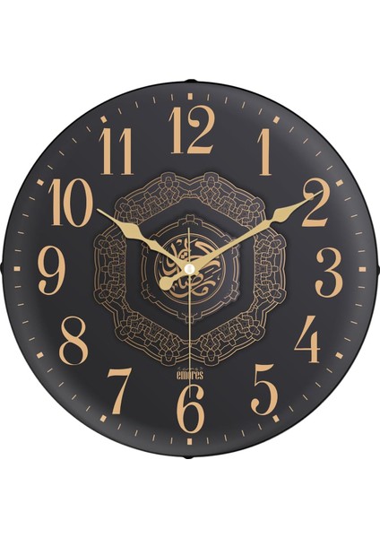 Menashop Metrashop 36 cm Gerçek Bombe Cam Akar Saniye Sessiz Mekanizma Dekoratif Duvar Saati MR34