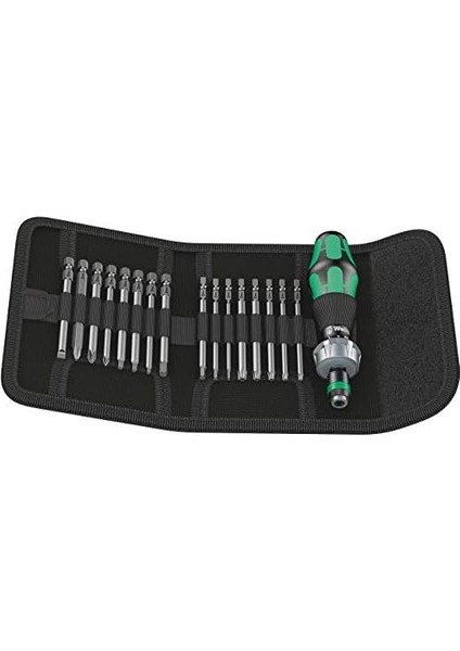 Menashop Metrashop 05051041001 Kraftform Kompakt 60 Ra, Farklı Uç Çeşitleri ile El Tornavidası, Inç Tipi, 17 Parça, Renk fiyatları