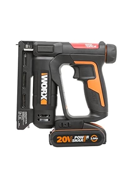 Menashop Metrashop WX843 20VOLT/2.0AH. Li-Ion Şarjlı Profesyonel 6-14MM Zımba ve 15MM Çivi Çakma + 3500 Adet Yedek Zımba ve Çivi fiyatları