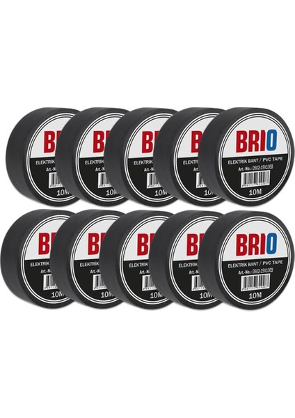 Menashop Elektrik Bantı 19MMX10M 10 Lu