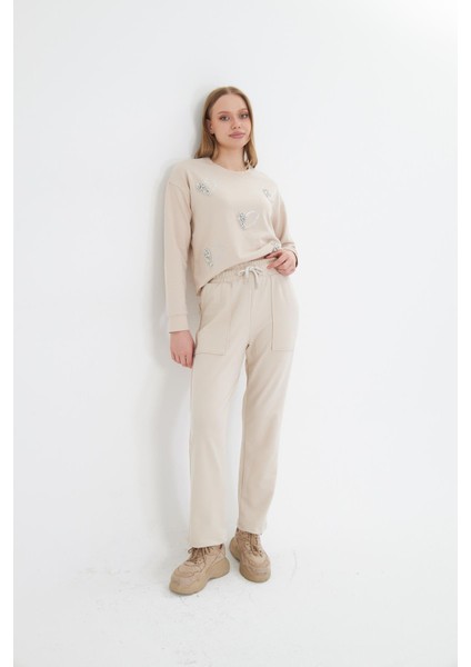 Düz Kesim İki İplik Eşofman Altı