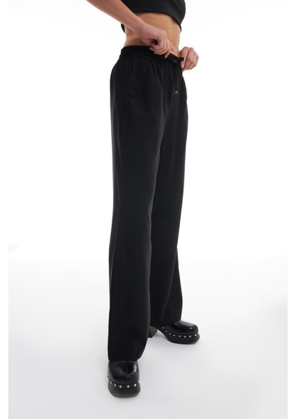 Beli Lastikli Bol Paça Pantolon