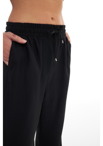 Beli Lastikli Bol Paça Pantolon