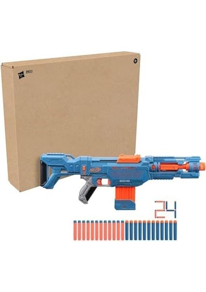 Elite 2.0 Echo Cs-10 Blaster - 24 Nerf Dart, 10-Dart Klip Dergisi, Çıkarılabilir Omuz Desteği ve Namlu Uzatma, 4 Taktik Ray, Hayal Kırıklığı Içermeyen Ambalaj