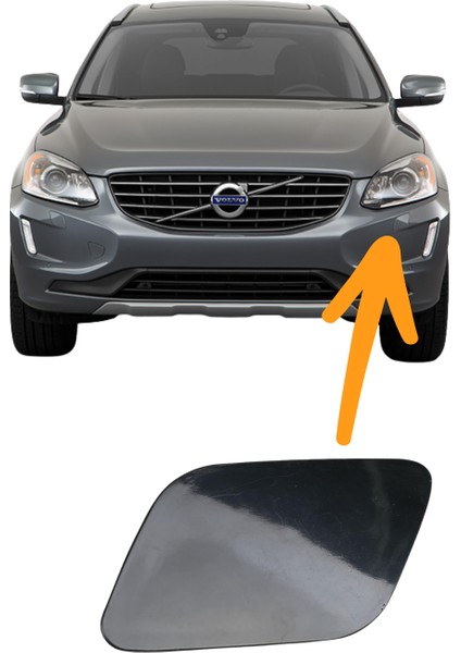 Volvo XC60 2014-2017 Sol Far Yıkama Kapağı - 39821577 | Volvo Yedek Parça