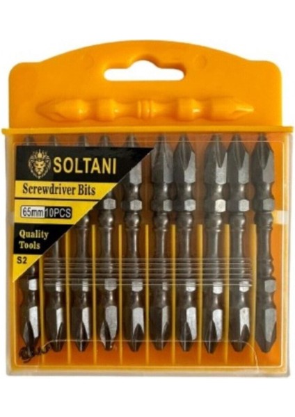 Çift Taraflı 10'lu 65 mm Yıldız Matkap Ucu
