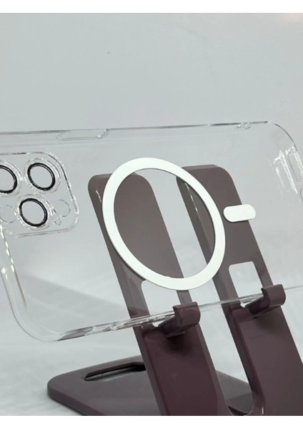 iPhone 12 Pro Kılıf Saydam Magsafe Şarj Özelliği - Sararma Yapmaz
