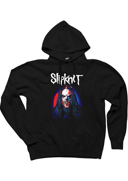 Slipknot Mick Thomson Face Siyah Kapşonlu Sweatshirt Hoodie