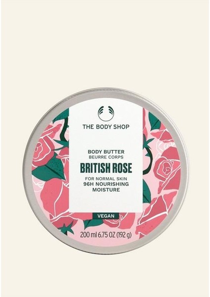 British Rose Body Butter Vücut Nemlendiricisi 200ML