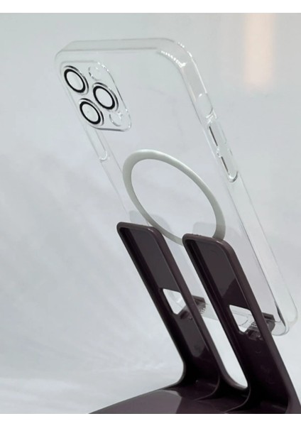 Apple 13 Pro Max Saydam Kılıf Magsafe Şarj Özelliğe Sahip Şeffaf