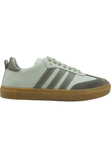 Bağcıklı Bayan Sneaker Ayakkabı Krem 86 Flr 3020