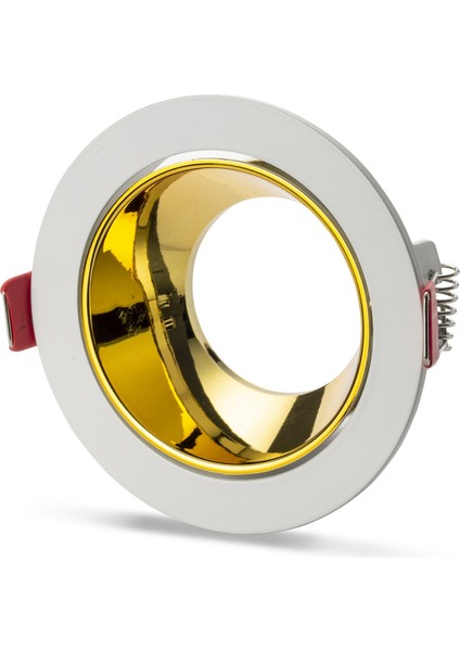 5 Adet Noas YL60 2114 Ren Beyaz Gold Yuvarlak Spot Kasası