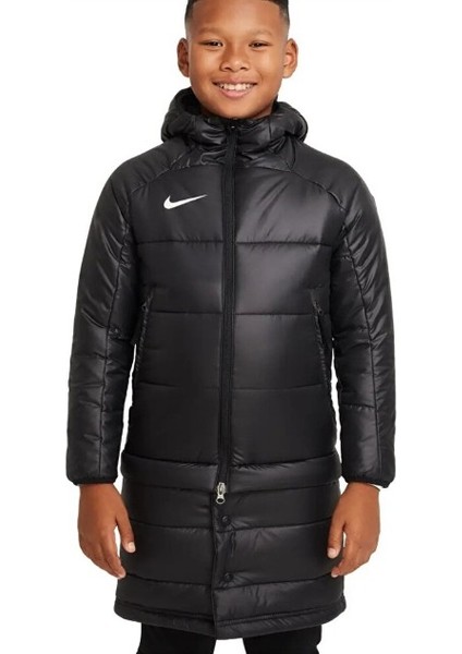 Therma Fit Academy Pro 2in1 Çocuk Siyah Kapüşonlu Mont DJ6363-010