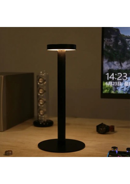 Dokunmatik Şarjlı Dekoratif Halter LED Masa Lambası