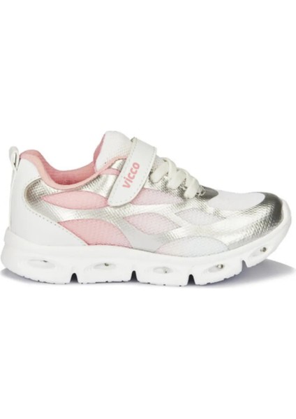 Woo Işıklı Kız Bebe Gümüş Spor Ayakkabı