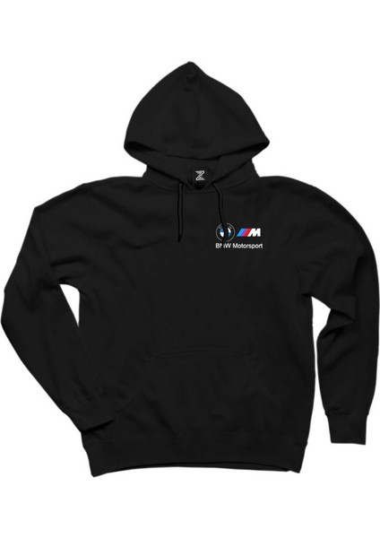 Bmw Logo M Power Motorsport 2 Siyah Kapşonlu Sweatshirt Hoodie