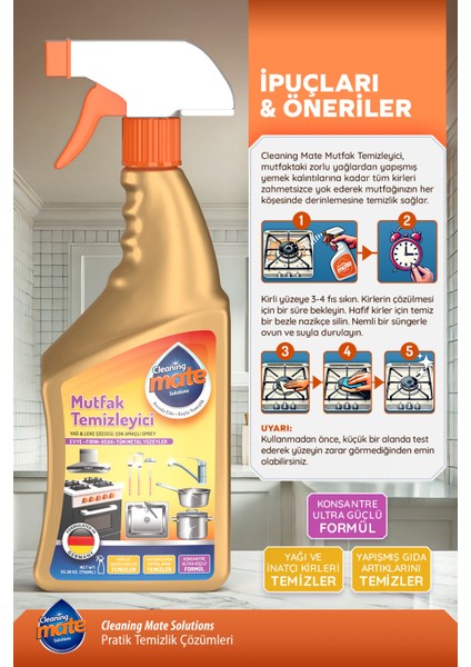 Cleaning Mate Ultra Güçlü Yağ ve Kir Sökücü Mutfak Temizleyici indirimleri