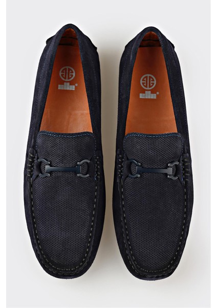 Lacivert Deri Erkek Günlük Ayakkabı fırsatları