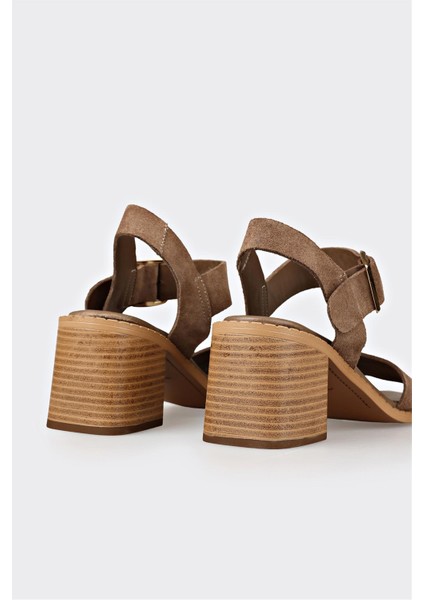 Vizon Deri Kadın Sandalet fırsatları