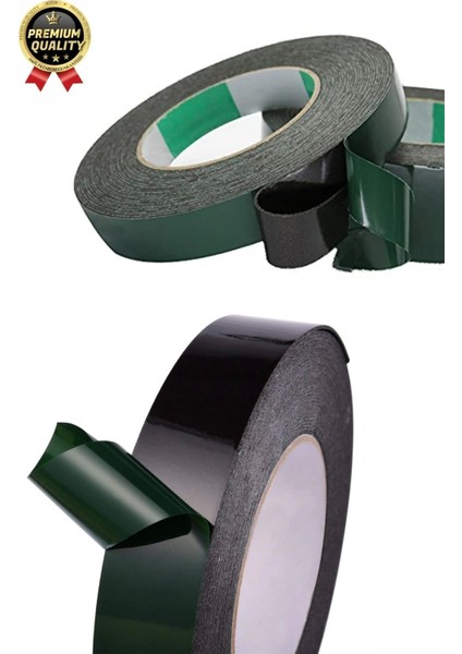 Premium Ultra Güçlü Iz Bırakmaz Elastik Yapılı Çift Taraflı Akrilik Köpük Bant 36MM - 10M - 10 Adet