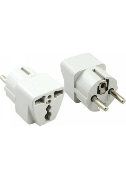 Menashop Çevirici Priz Amerikan Ingiliz Fiş Dönüştürücü Türk Tipe Fişe Çeviren Adaptör Başlık