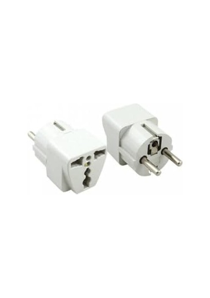 Menashop Çevirici Priz Amerikan Ingiliz Fiş Dönüştürücü Türk Tipe Fişe Çeviren Adaptör Başlık