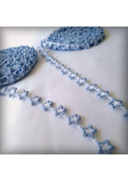 Nakış Kurdele Seti - Tekstil Sanat Hobisi (Mavi)