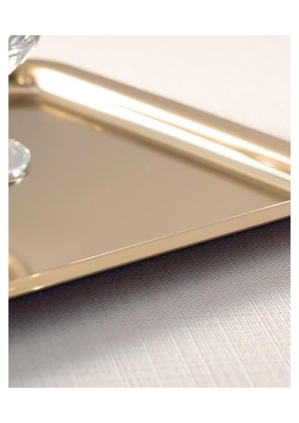 Home Shiny Metal Sunum Tepsisi Gold