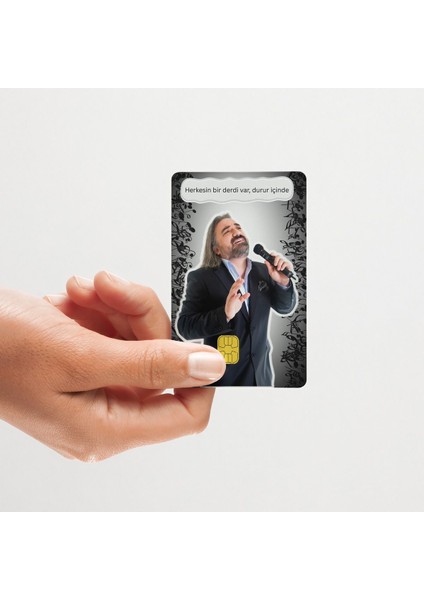 Volkan Konak "herkesin Bir Derdi Var, Durur Içinde" Yazılı Kart Sticker Kaplama ()