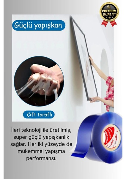 Çok Amaçlı Izolasyon Hava Su Sızdırmaz Çift Taraflı Silikon Şeffaf Nano Bant 18MM x 1.5m - 2 Adet modelleri