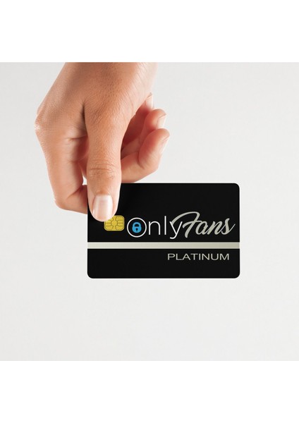 Only Fans Platinum Kart Sticker Kaplama ()