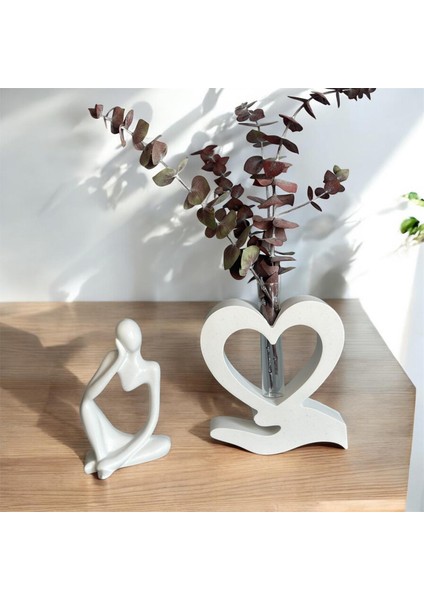 Düşünen Adam ve Dekoratif Vazo Seti