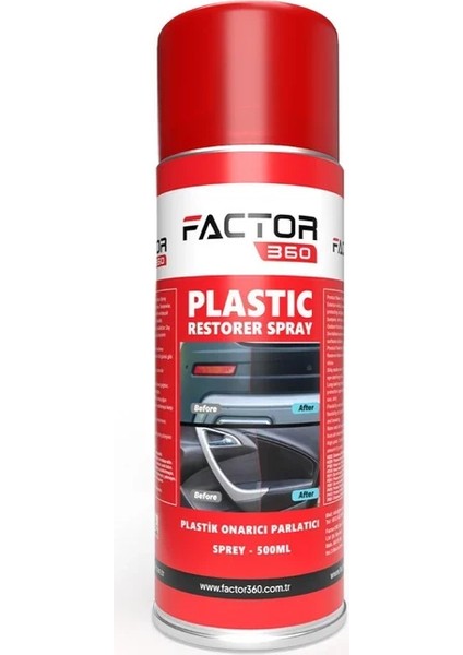 Plastik Parlatıcı Spray (Plastic Restorer) Aerosol 500 ml