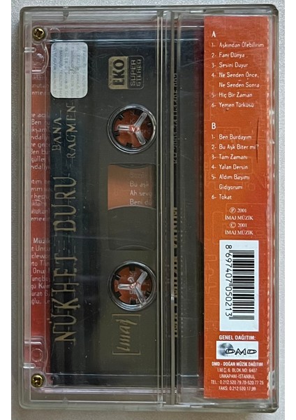 Nükhet Duru Bana Rağmen Kaset (Orijinal Dönem Baskı Kaset)