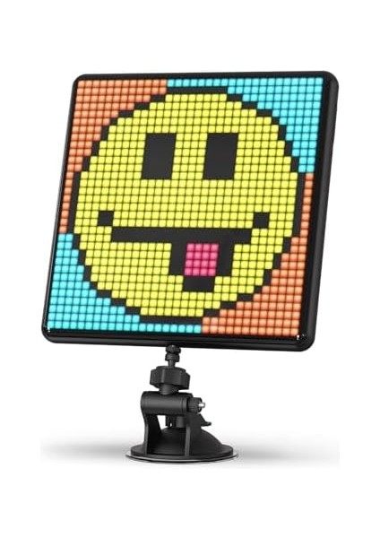 Pixoo-Max Çok Amaçlı Dijital Fotoğraf Çerçevesi Bluetooth, 32 x 32 Programlanabilir Piksel Sanat LED Ekran, Oyun Aksesuarları, Neon Işık Oda Dekorasyonu Için, Pencere Tabela (Siyah)
